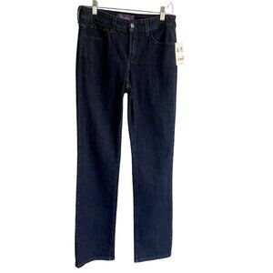NYDJ Not Your Daughter's Jeans Faux Leather Accent Back Pockets Size 4 NWT NEW